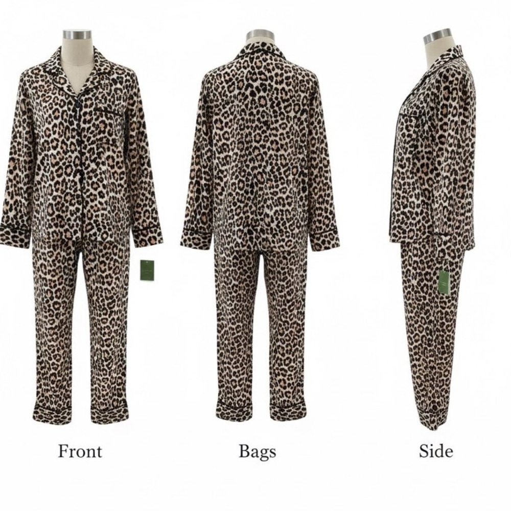 Leopard Print woman’s  Pajamas brand new size large